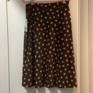 NWT Covington misses size 10 lined zippered brown floral skirt.  See pictures.
